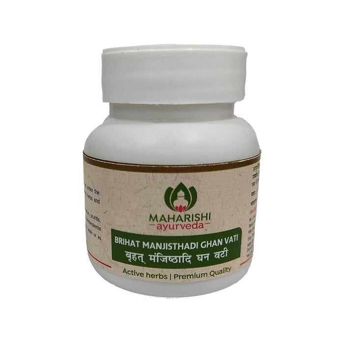 Maharishi Ayurveda Brihat Manjisthadi Ghan Vati Jar of 60 QTY