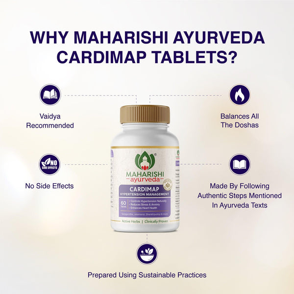 Cardimap - Effective remedy for hypertension management - Maharishi Ayurveda India