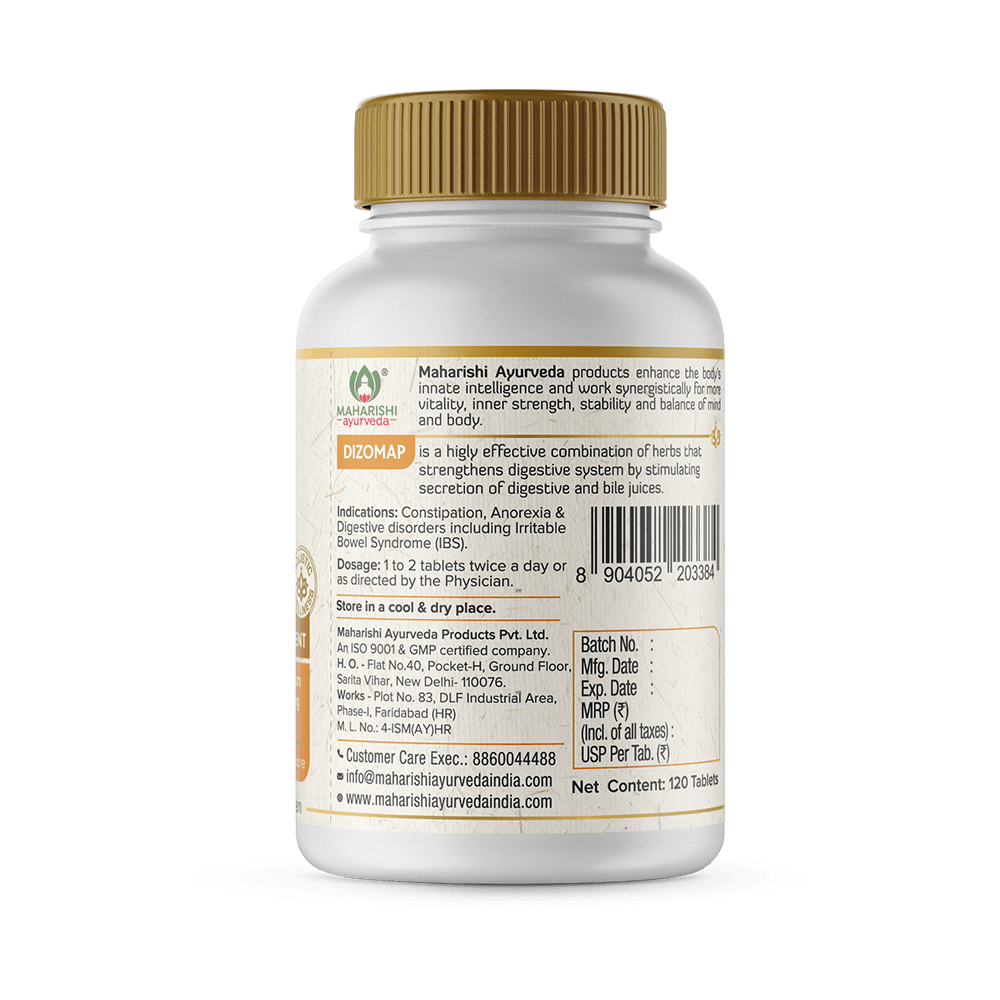 Dizomap - for Indigestion and Constipation - Maharishi Ayurveda India