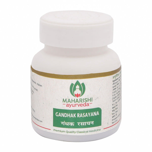 Gandhak Rasayana- For Fighting Infections (40 Tabs of 500mg each) - Maharishi Ayurveda India