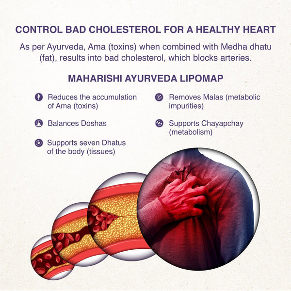 Lipomap - Natural Remedy for Cholesterol Management - Maharishi Ayurveda India