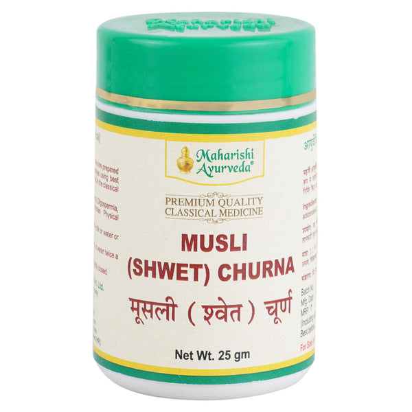 Maharishi Ayurveda Musli Shwet Churna Bottle of 25 GM