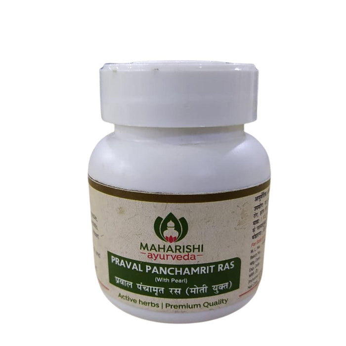 Maharishi Ayurveda PRAVAL PANCHAMRIT RAS with Pearls Jar of 16 QTY