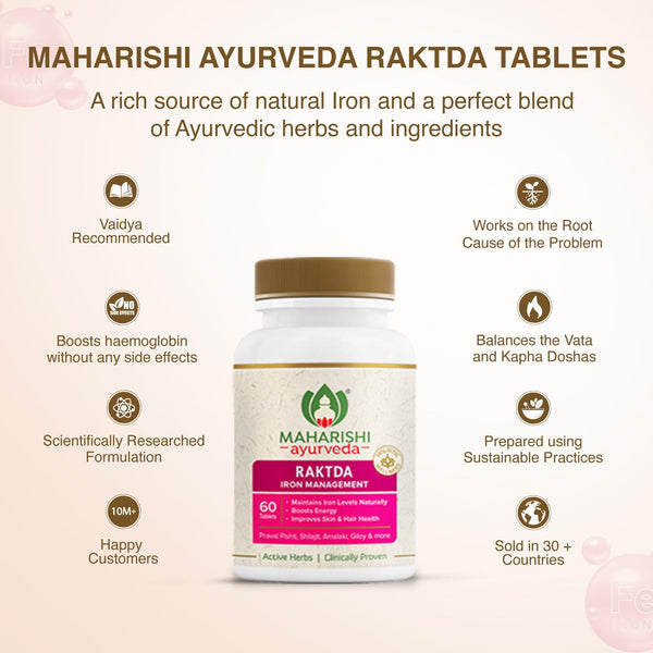 Raktda - Ayurvedic Iron Supplement - Maharishi Ayurveda India