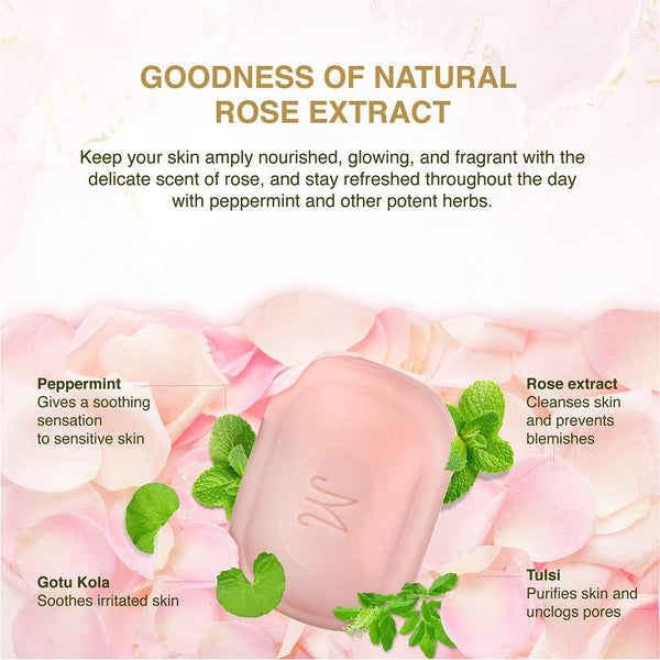 Rose Soap - 100 gram Bar - Maharishi Ayurveda India