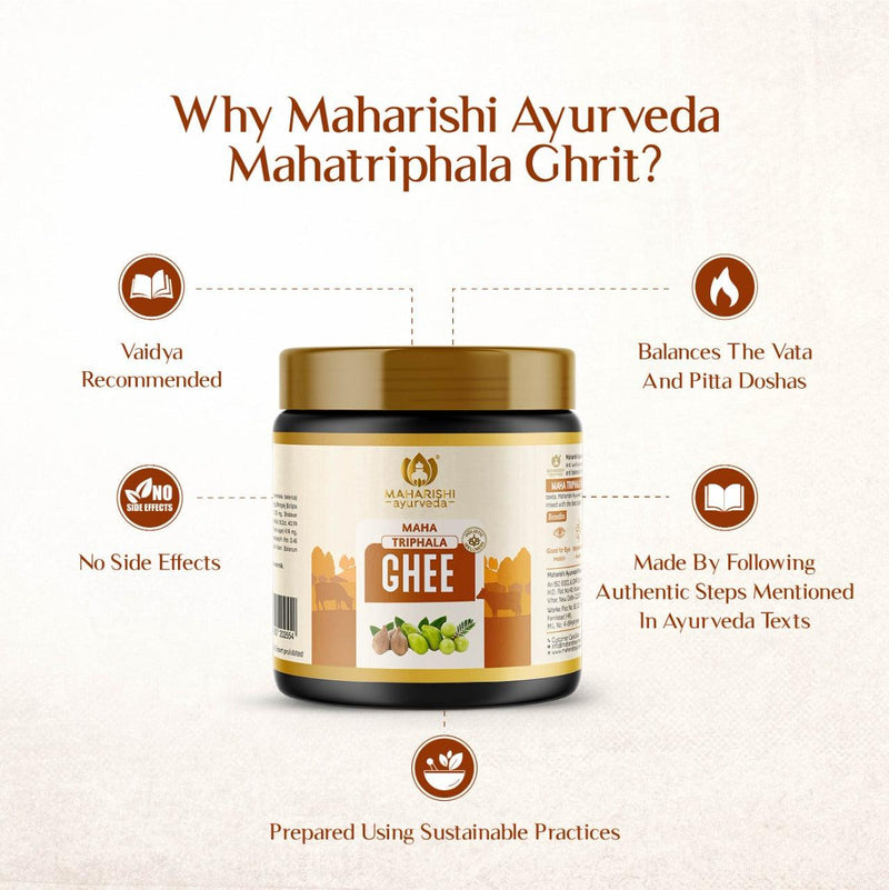 TRIPHALA GHRITA - FOR HEALTH AND WELLNESS - Maharishi Ayurveda India